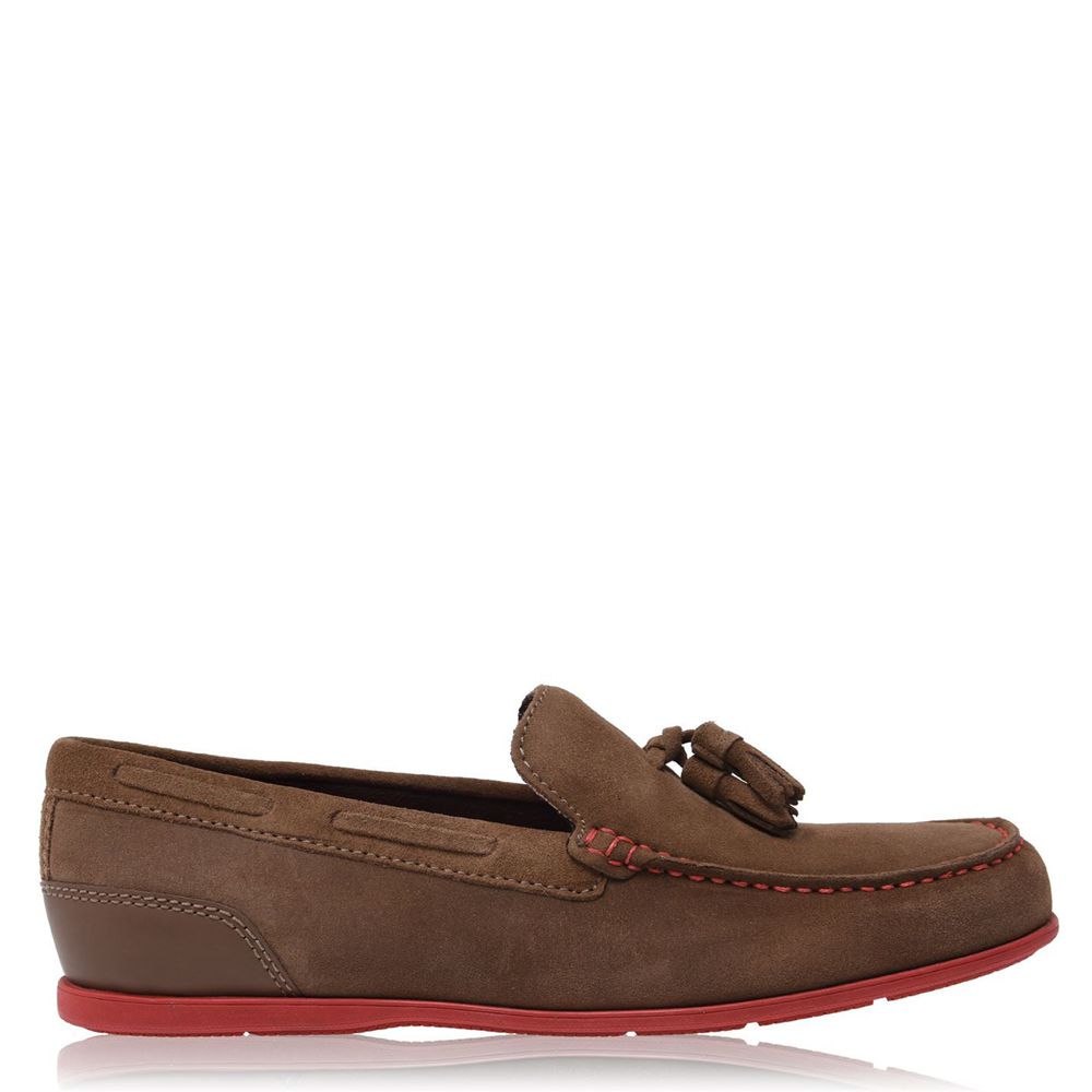 Rockport Men's Tassel Loafers - Brown - USA (5096KEQCO)